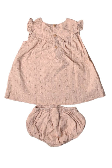 A Beige Dress Sets from Petit Bateau in size 6-12M for girl. (Back View)
