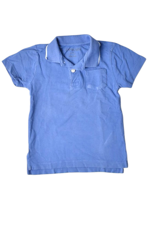 A Blue Short Sleeve Polos from Crewcuts in size 2T for boy. (Front View)