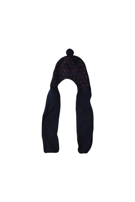 A Black Winter Hats from Jacadi in size 6-12M for neutral. (Back View)