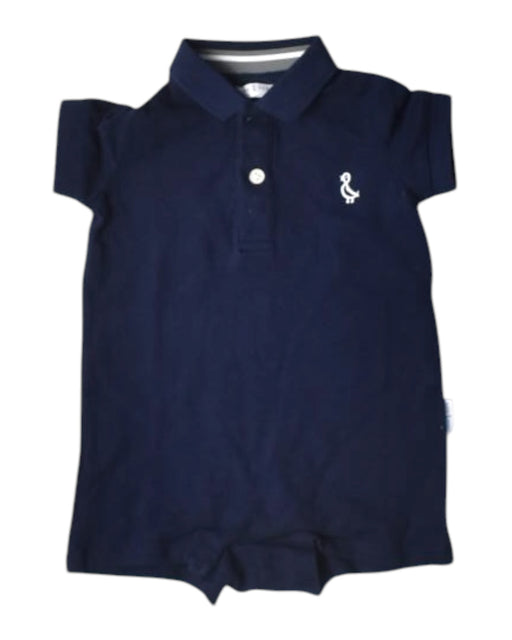A Navy Short Sleeve Polos from Raph and Remy in size 0-3M for boy. (Front View)