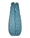 A Teal Sleepsacs from ErgoPouch in size 6-12M for boy. (Front View)