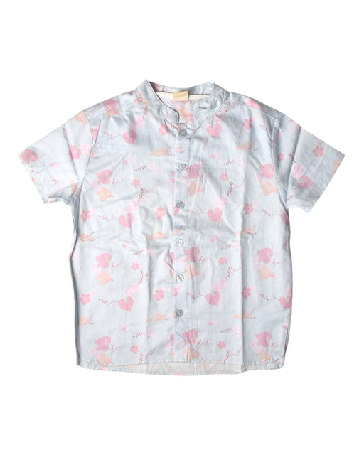 A Blue Short Sleeve Shirts from Elly in size 6T for boy. (Front View)