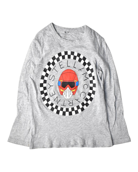 A Grey Long Sleeve T Shirts from Stella McCartney in size 6T for boy. (Front View)