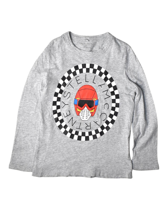 A Grey Long Sleeve T Shirts from Stella McCartney in size 5T for boy. (Front View)