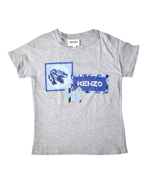 A Grey Short Sleeve T Shirts from Kenzo in size 5T for boy. (Front View)