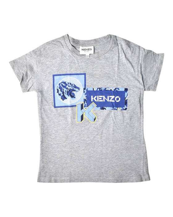 A Grey Short Sleeve T Shirts from Kenzo in size 5T for boy. (Front View)