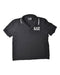 A Black Short Sleeve Polos from Emporio Armani in size 6T for boy. (Front View)
