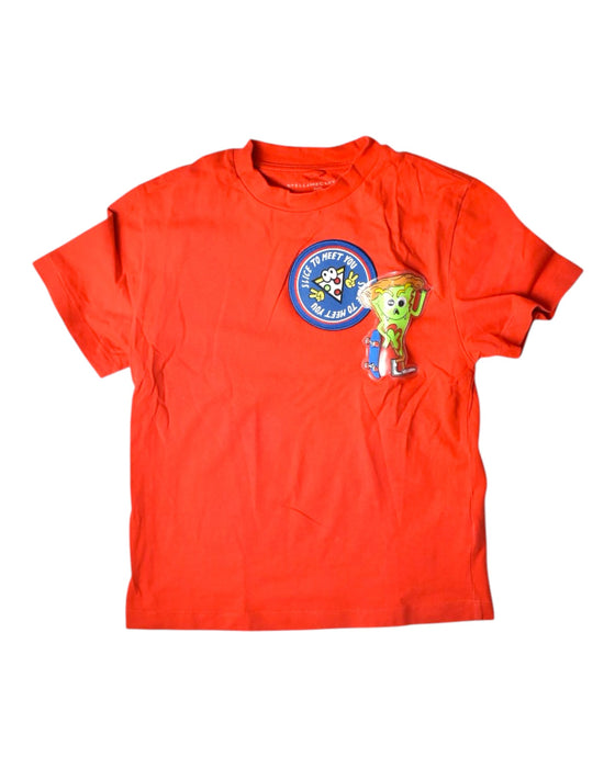 A Orange Short Sleeve T Shirts from Stella McCartney in size 5T for boy. (Front View)