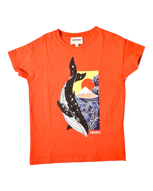 A Orange Short Sleeve T Shirts from Kenzo in size 5T for boy. (Front View)