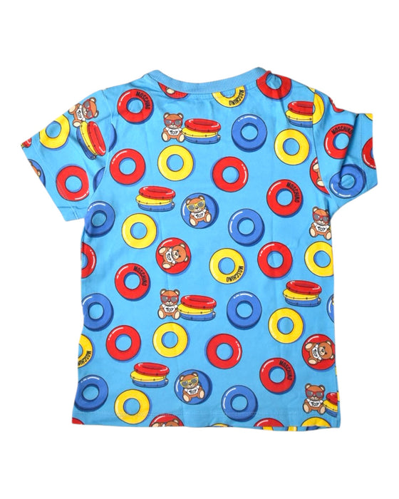 A Multicolour Short Sleeve T Shirts from Moschino in size 5T for boy. (Back View)