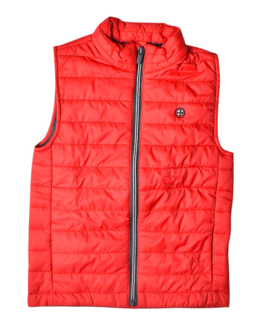 A Red Outerwear Vests from Mayoral in size 5T for boy. (Front View)