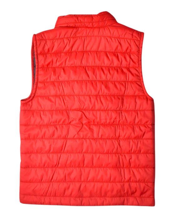 A Red Outerwear Vests from Mayoral in size 5T for boy. (Back View)