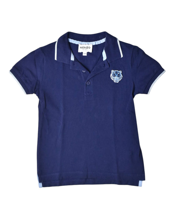 A Blue Short Sleeve Polos from Kenzo in size 5T for boy. (Front View)