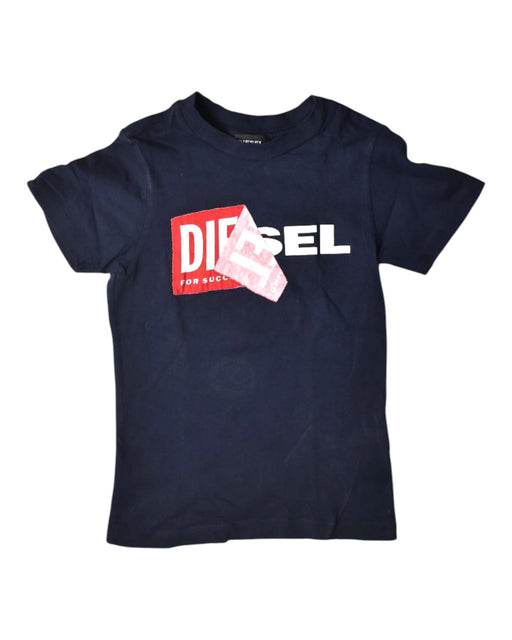 A Navy Short Sleeve T Shirts from Diesel in size 4T for neutral. (Front View)