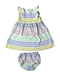 A Multicolour Dress Sets from Ralph Lauren in size 12-18M for girl. (Front View)