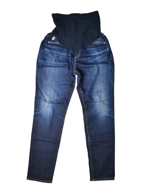 A Blue Jeans from A Pea in the Pod in size S for maternity. (Front View)
