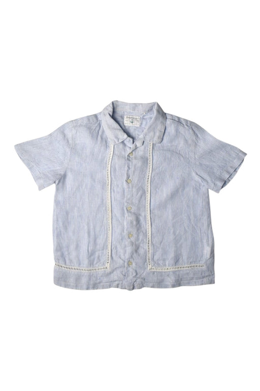 A Blue Short Sleeve Shirts from Gingersnaps in size 6T for boy. (Front View)