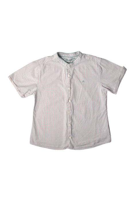 A White Short Sleeve Shirts from Chateau de Sable in size 6T for boy. (Front View)