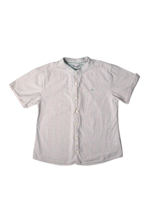 A White Short Sleeve Shirts from Chateau de Sable in size 6T for boy. (Front View)