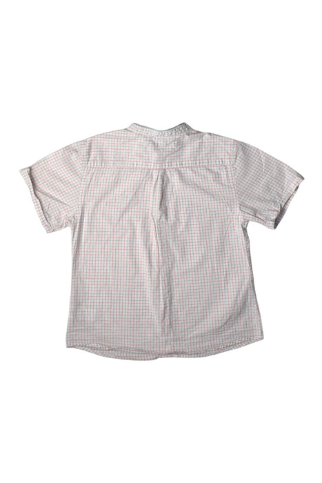A White Short Sleeve Shirts from Chateau de Sable in size 6T for boy. (Back View)