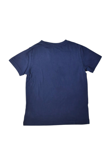 A Navy Short Sleeve T Shirts from Polo Ralph Lauren in size 4T for boy. (Back View)