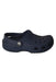 A Navy Slip Ons from Crocs in size 6T for boy. (Front View)