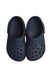 A Navy Slip Ons from Crocs in size 6T for boy. (Back View)