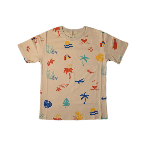 A Multicolour Short Sleeve T Shirts from Le Petit Society in size 8Y for boy. (Front View)