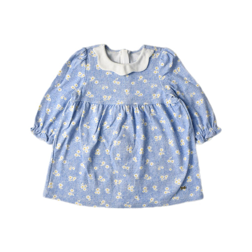 A Blue Long Sleeve Dresses from Les Enphants in size 2T for girl. (Front View)