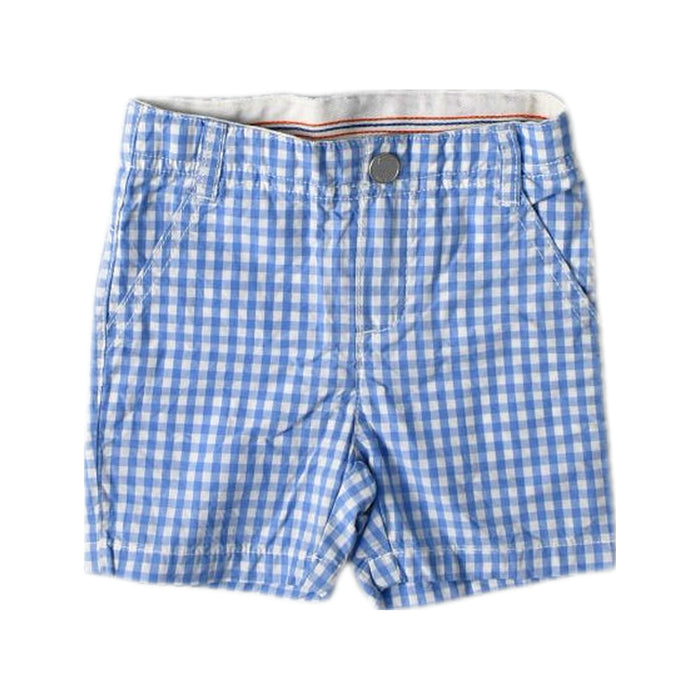 A Blue Shorts from Jacadi in size 6-12M for boy. (Front View)