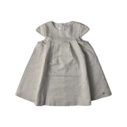 A Ivory Short Sleeve Dresses from Tartine et Chocolat in size 3T for girl. (Front View)