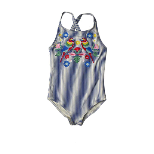 A Blue Swimsuits from Boden in size 2T for girl. (Front View)