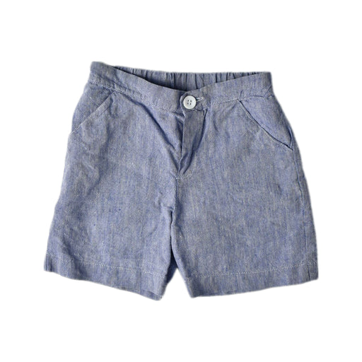 A Blue Shorts from La Mascot in size 12-18M for boy. (Front View)