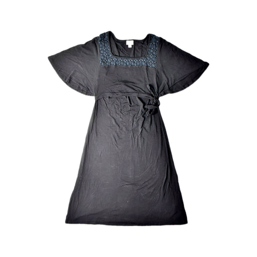A Black Short Sleeve Dresses from Boob in size S for maternity. (Front View)
