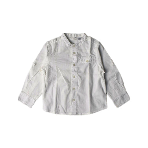 A White Long Sleeve Shirts from Chicco in size 2T for boy. (Front View)
