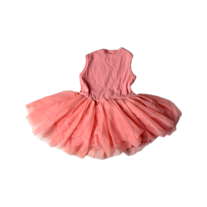 A Pink Sleeveless Dresses from Seed in size 3-6M for girl. (Back View)