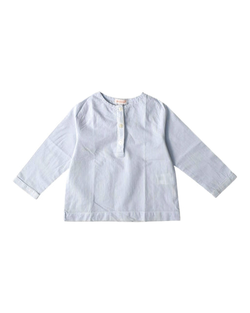 A Blue Long Sleeve Shirts from Gocco in size 6-12M for boy. (Front View)
