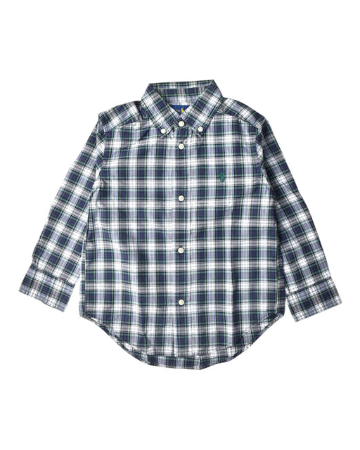 A Blue Long Sleeve Shirts from Ralph Lauren in size 3T for boy. (Front View)