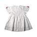 A White Short Sleeve Dresses from Tartine et Chocolat in size 3T for girl. (Back View)