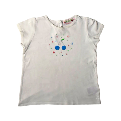 A White Short Sleeve T Shirts from Bonpoint in size 3T for girl. (Front View)