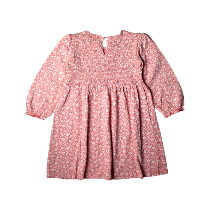 A Pink Long Sleeve Dresses from The Little White Company in size 2T for girl. (Back View)