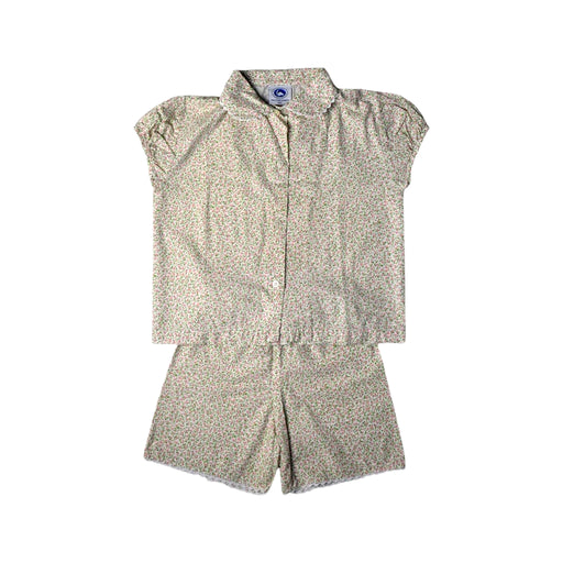 A Ivory Pyjama Sets from The Original Pyjama Company in size 4T for boy. (Front View)