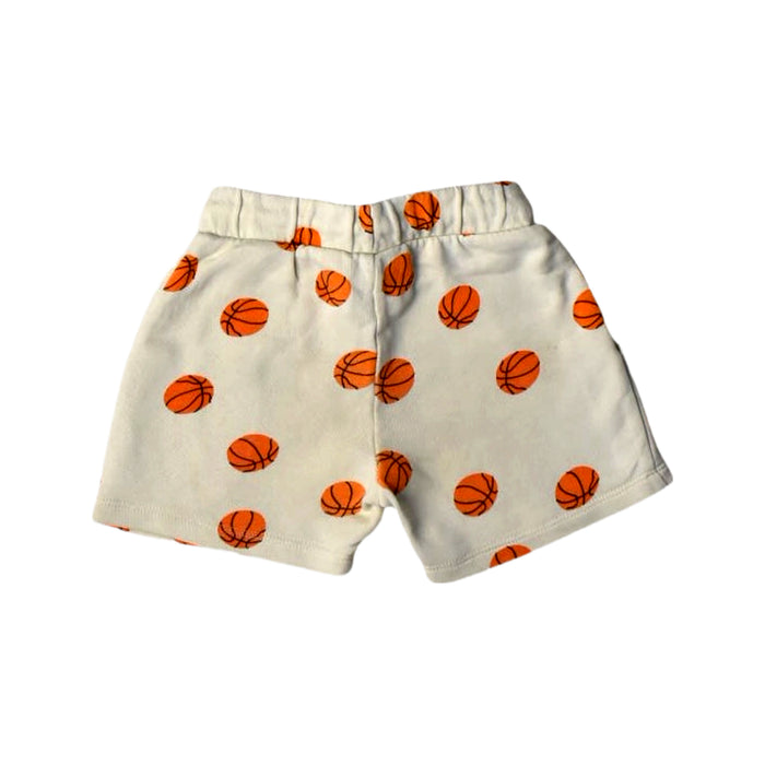 A White Shorts from Mini Rodini in size 12-18M for boy. (Back View)