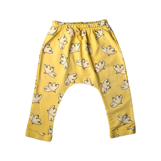 A Yellow Casual Pants from Bobo Choses in size 12-18M for neutral. (Front View)