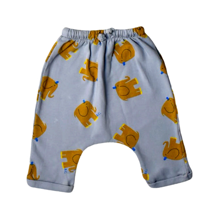 A Blue Casual Pants from Bobo Choses in size 3-6M for boy. (Front View)