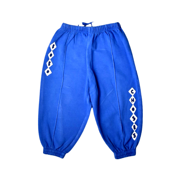 A Blue Sweatpants from Bobo Choses in size 6-12M for boy. (Front View)