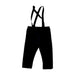 A Black Long Overalls from Tutulamb in size 6-12M for neutral. (Front View)