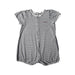A White Short Sleeve Rompers from Petit Bateau in size 12-18M for girl. (Front View)