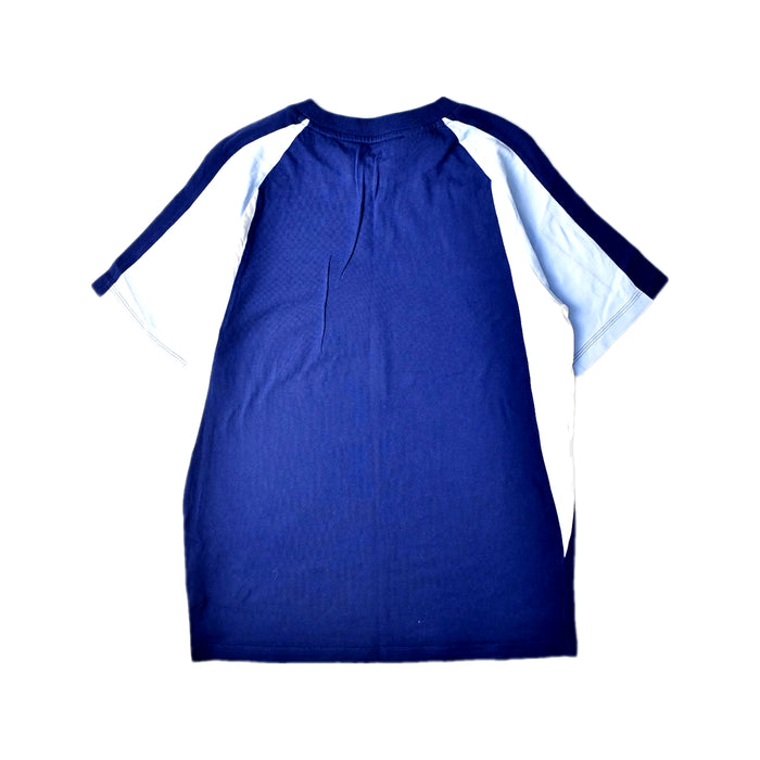 A Navy Short Sleeve Tops from Adidas in size 13Y for neutral. (Back View)