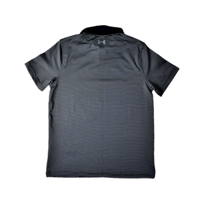 A Grey Short Sleeve Polos from Under Armour in size 10Y for boy. (Back View)